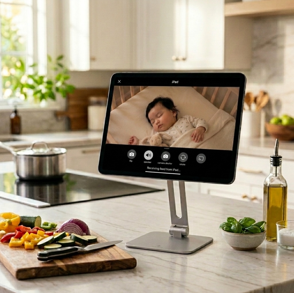JoJo Cam iPad Viewer Display in Kitchen